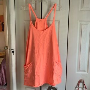 Free People Hot Shot Mini Dress Hot Watermelon neon coral